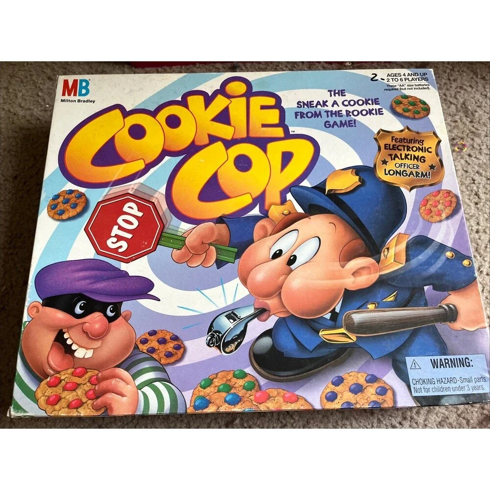 Milton Bradley Cookie Cop Game 1997 Electronic Talking Officer USED NOT WORKING